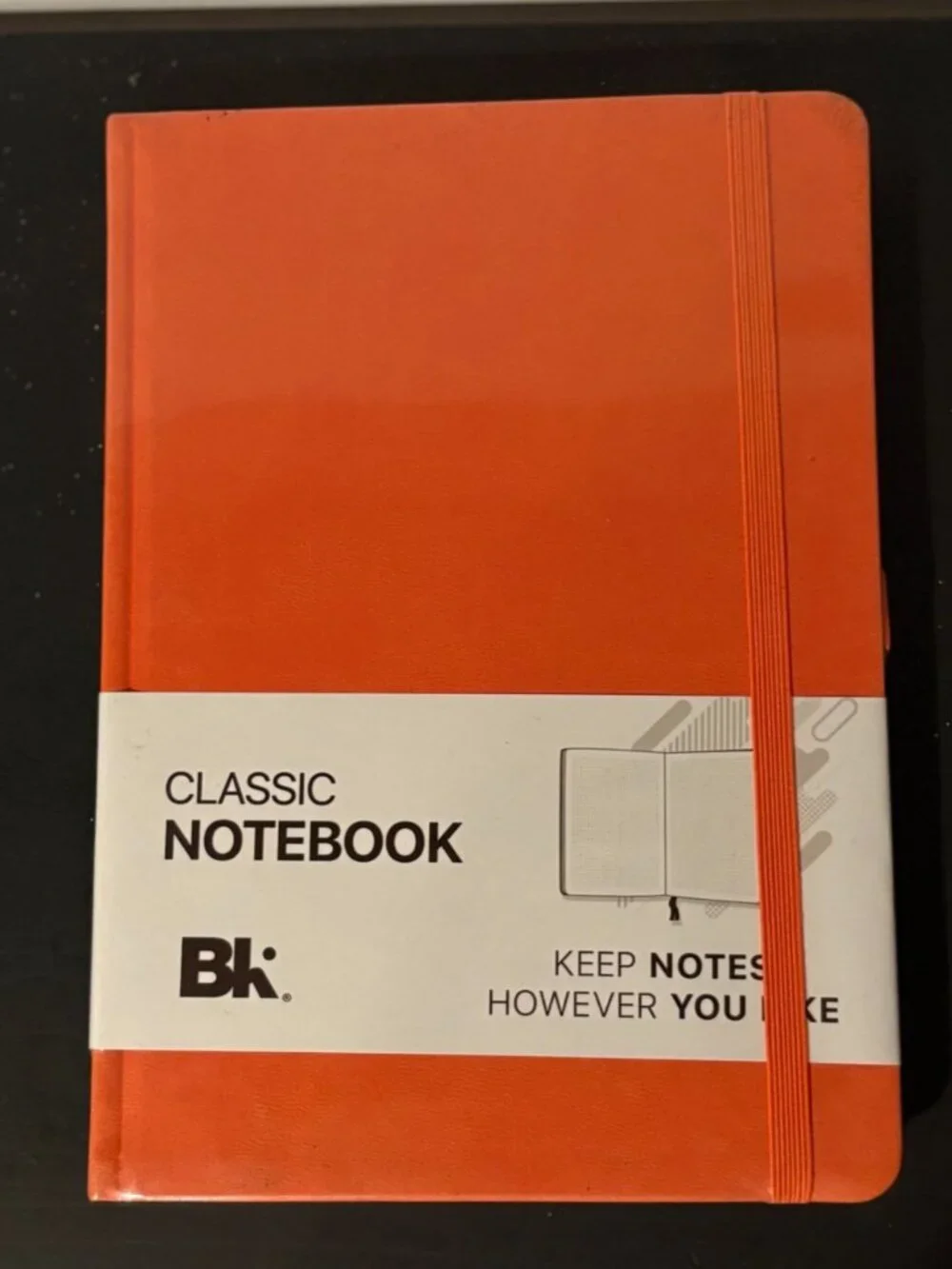 Premium Classic Executive Hardcover Notebook Line-Ruled Pages Orange